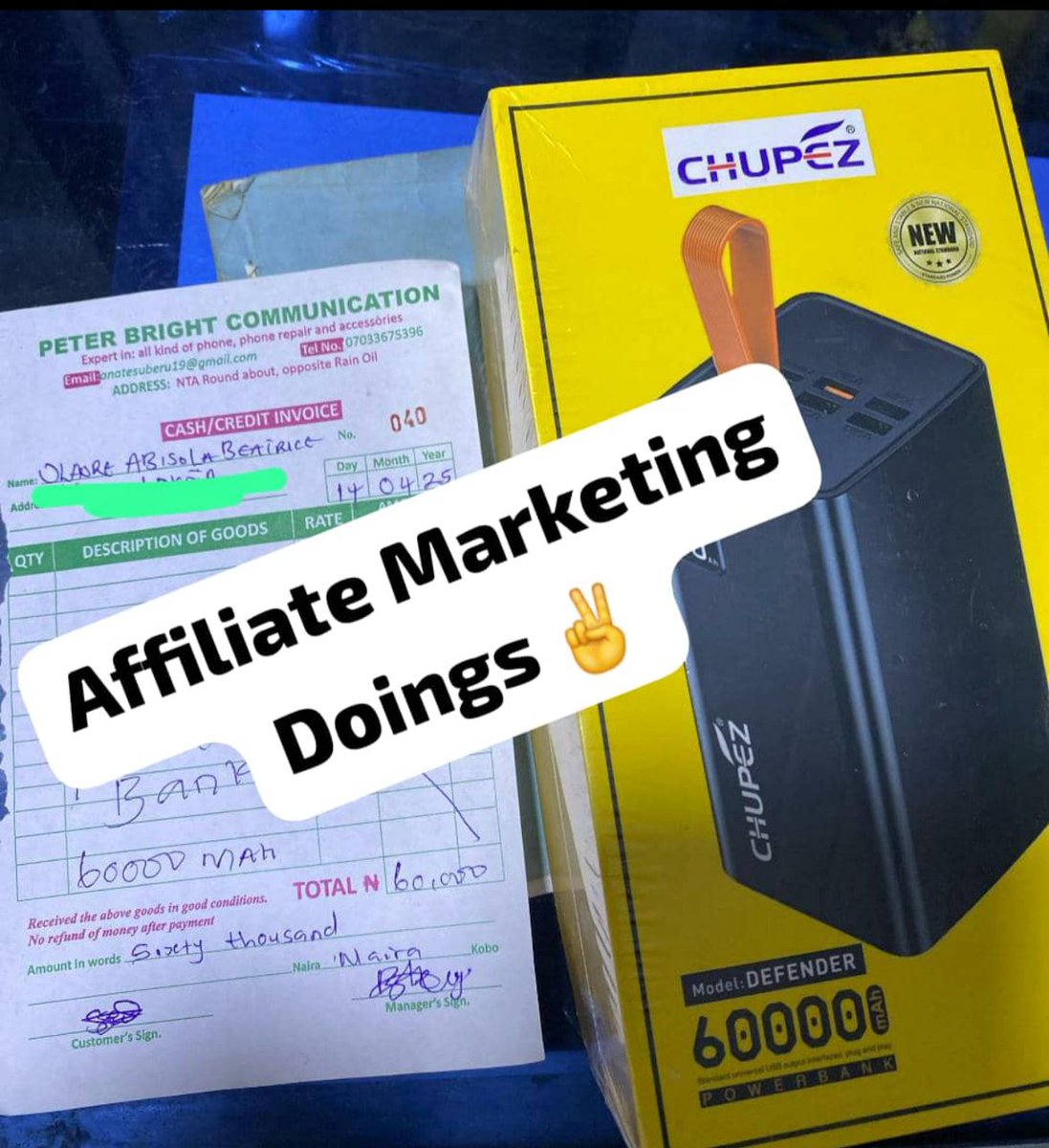 LiciaEtuk's tweet image. She got myself a bigger powerbank worth 60K 🥳

 Affiliate Marketing sponsored it💃 

You can imagine staying in a country where NEPA can just decide be frustrating 🤧

 I'm just wondering how the poor will survive 😕
#fypシ゚viralシfypシ゚viralシalシ #EarnCommissions