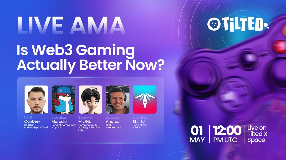 tiltedxyz's tweet photo. 🎮 Is Web3 Gaming Actually Better Now?

📅 May 1, 2025 | 🕛 12:00 PM UTC

Join top minds from the Web3 gaming space as they dive deep into what's real, what's hype, and what's next. 🚀 https://t.co/T13qXprVPx