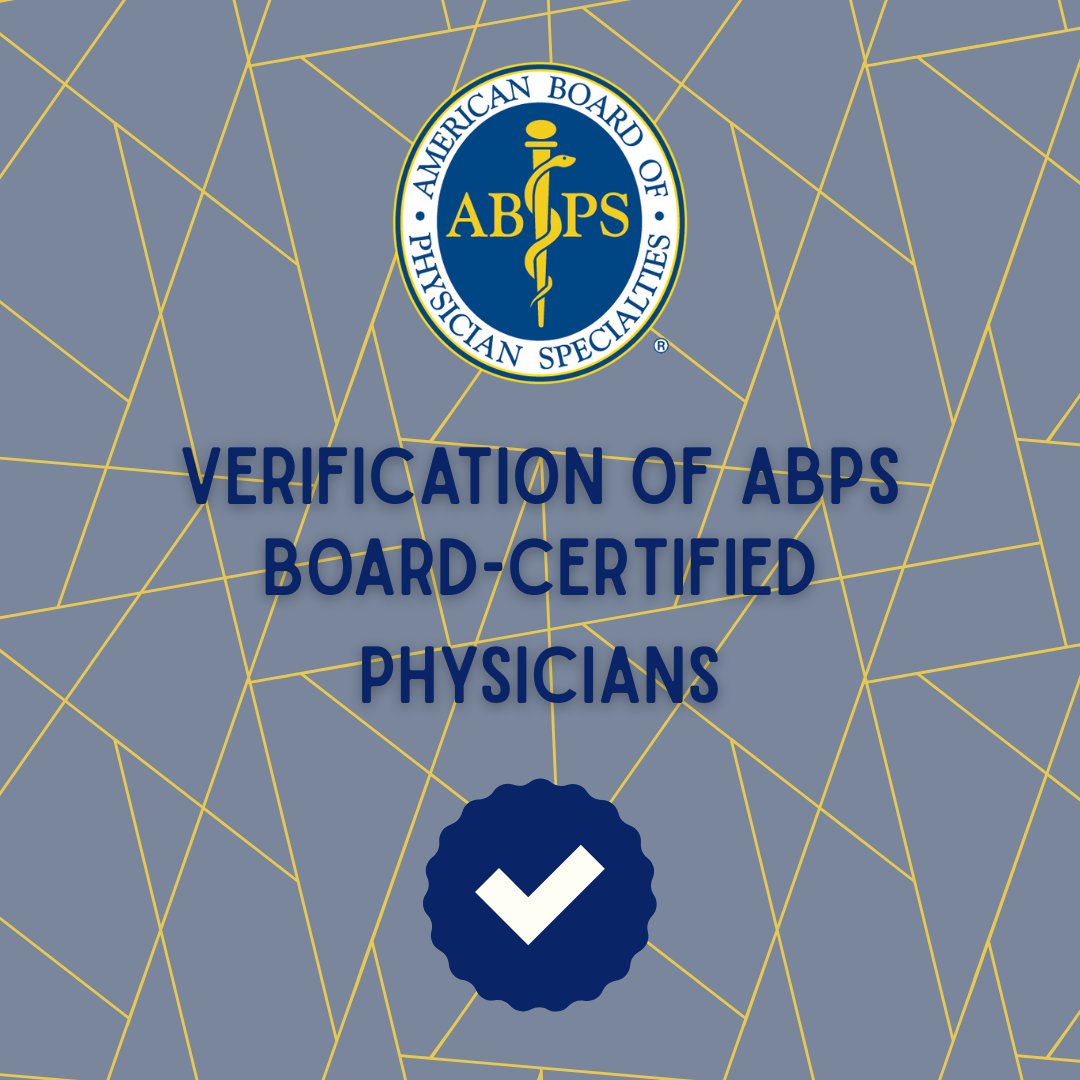 Verification of ABPS Board-Certified Physicians
abpsus.org/abps-board-cer…
.
.
.
#abps #americanboardofphysicianspecialties #boardcertification #boardcertified #recognizedchoice #physicianschoice #allopathicmedicine #osteopathicmedicine #credentialing
