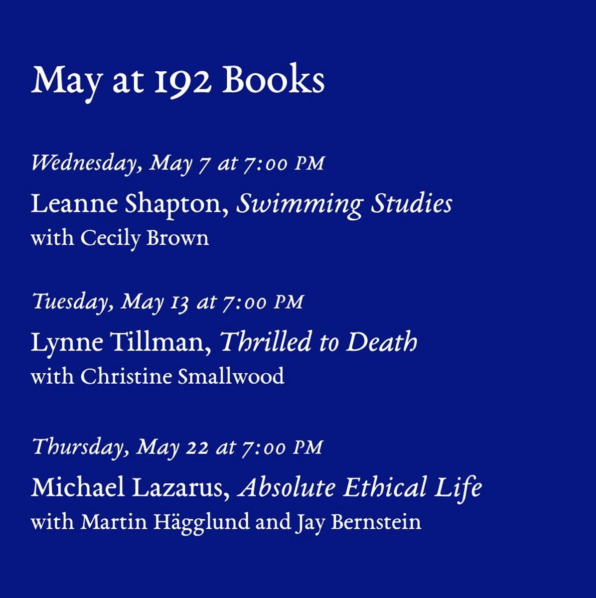 Michael Lazarus (@mblaz39) on Twitter photo Launching Absolute Ethical Life at 192 Books in NYC, May 22. Delighted to be in conversation with <a href="/martinhaegglund/">Martin Hägglund</a> and Jay Bernstein.
paulacoopergallery-studio.com/posts/about-ed… Launching Absolute Ethical Life at 192 Books in NYC, May 22. Delighted to be in conversation with <a href="/martinhaegglund/">Martin Hägglund</a> and Jay Bernstein.
paulacoopergallery-studio.com/posts/about-ed…