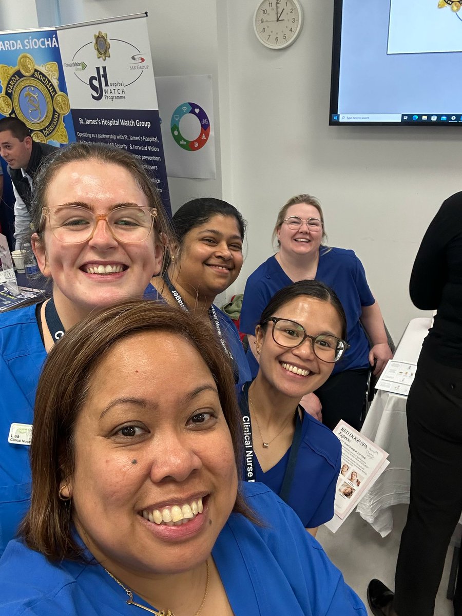 Deborah O'Dea (@deborahodeaadon) on Twitter photo Surgical Inpatients CNM's enjoying and celebrating National Work Place Wellbeing Day <a href="/stjamesdublin/">St James's Hospital</a> <a href="/SJHDoN/">Sharon Slattery DoN</a> #SJHNursing Surgical Inpatients CNM's enjoying and celebrating National Work Place Wellbeing Day <a href="/stjamesdublin/">St James's Hospital</a> <a href="/SJHDoN/">Sharon Slattery DoN</a> #SJHNursing