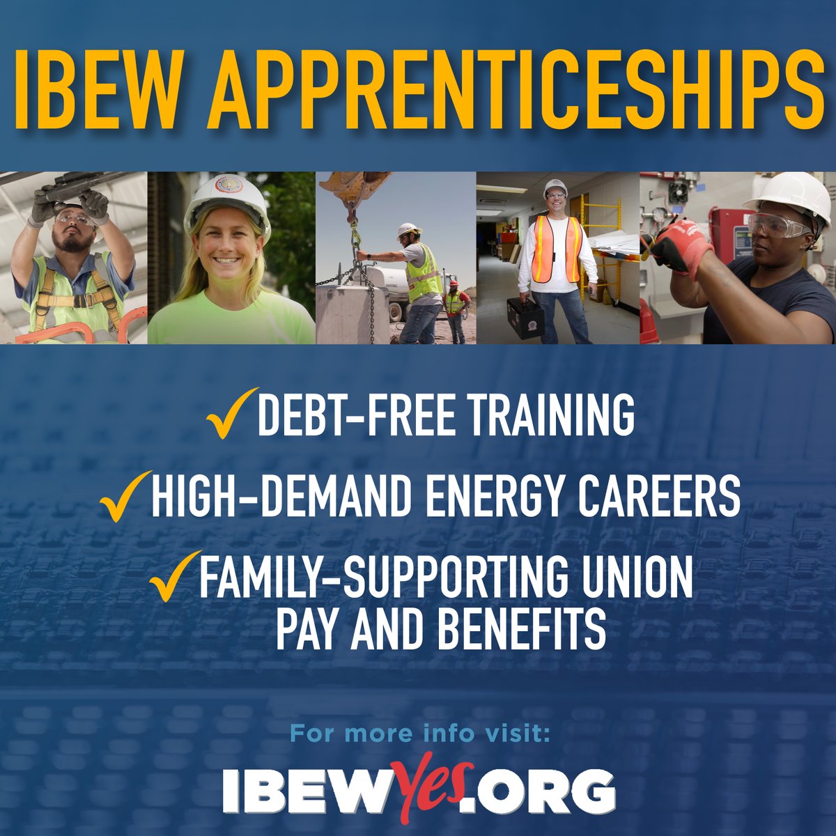 This #NationalApprenticeshipDay find out for yourself what an #IBEW apprenticeship can mean for your future. ibewyes.org