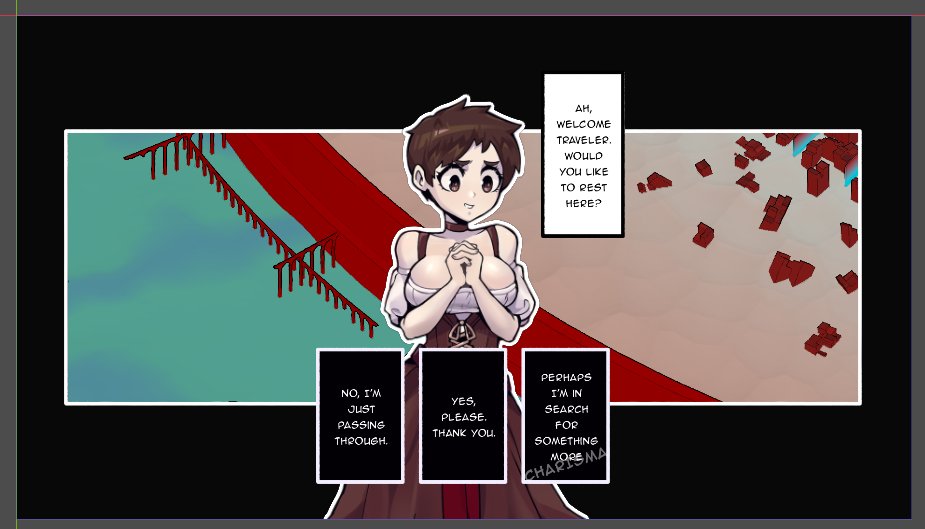 Experimenting with some UI design, wanted to try comic book look.