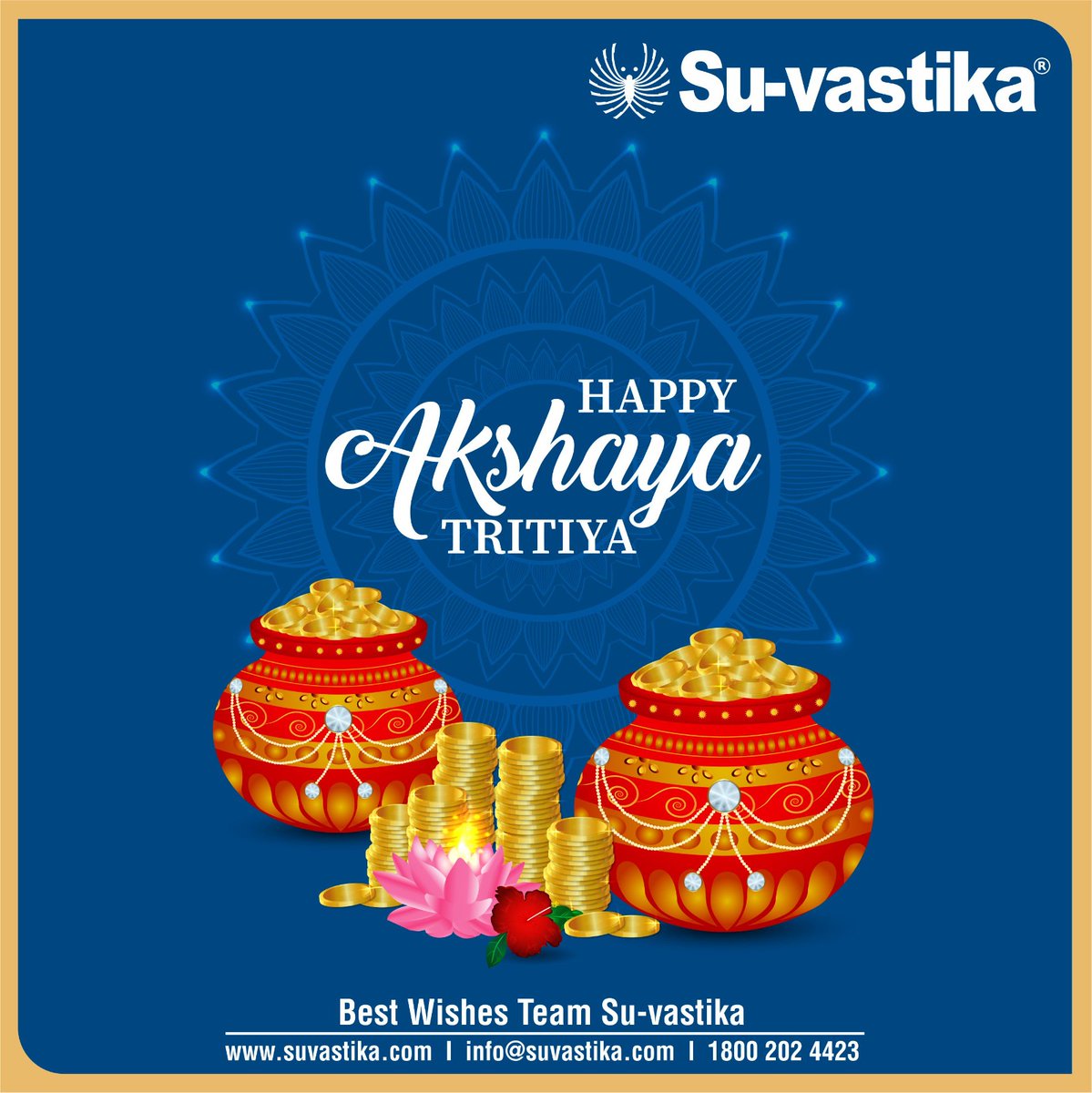 Su-vastika wishes you a joyful and prosperousAkshaya Tritiya! 🌟
May this auspicious day bring endless energy, success, and growth — just like our commitment to powering the future of India.

#Suvastika #AkshayaTritiya #FestivalOfAbundance #PoweringIndia #RenewableEnergy