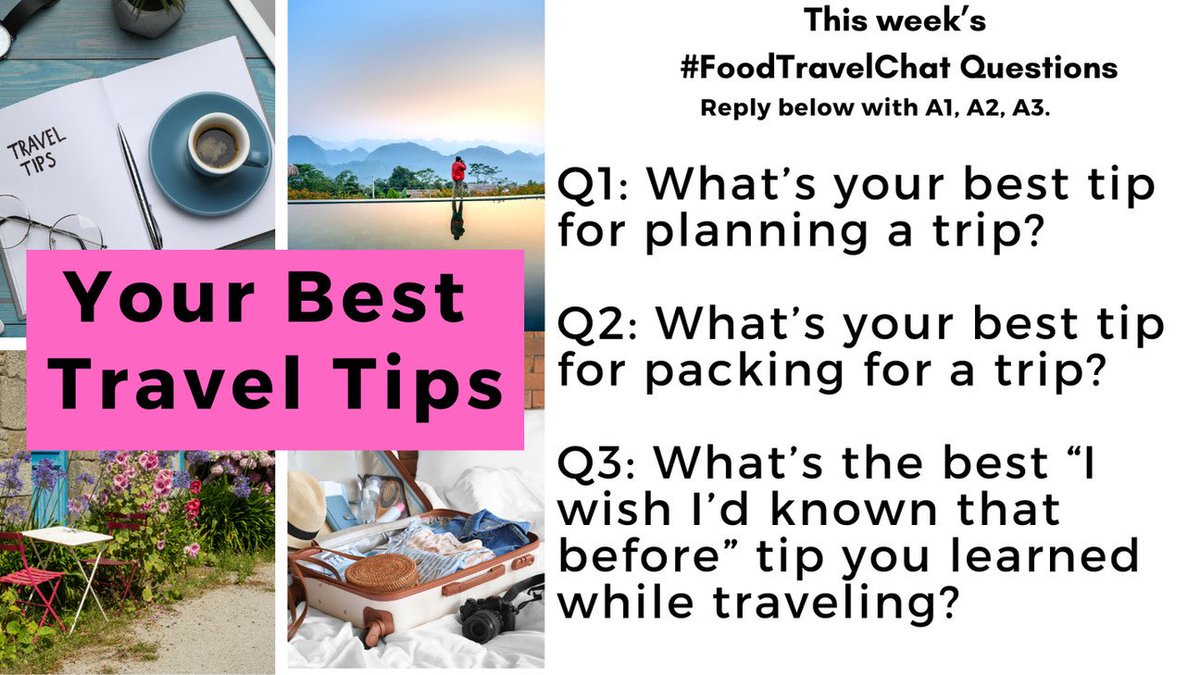 Our Tasty Travels (@ourtastytravels) on Twitter photo Let’s help each other travel better and travel more on #FoodTravelChat. Reply to questions w/ “Quote"+#FoodTravelChat so we see it.
Follow host <a href="/carollivestoeat/">Carol Vu</a>, @adventuringgal <a href="/ChrisPappinMCC/">Christine & Gary Pappin Dream Vacations</a>, <a href="/ourtastytravels/">Our Tasty Travels</a> & on Bluesky/Instagram @real_food_traveler Let’s help each other travel better and travel more on #FoodTravelChat. Reply to questions w/ “Quote"+#FoodTravelChat so we see it.
Follow host <a href="/carollivestoeat/">Carol Vu</a>, @adventuringgal <a href="/ChrisPappinMCC/">Christine & Gary Pappin Dream Vacations</a>, <a href="/ourtastytravels/">Our Tasty Travels</a> & on Bluesky/Instagram @real_food_traveler