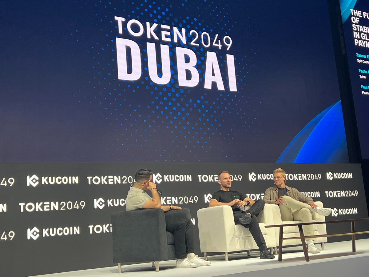 Tether (@tether_to) on Twitter photo Live at #TOKEN2049 Dubai: <a href="/paoloardoino/">Paolo Ardoino 🤖</a> takes the stage for “The Future of Stablecoins in Global Payments” — discussing how USD₮ is driving faster, cheaper, and borderless transactions worldwide. Live at #TOKEN2049 Dubai: <a href="/paoloardoino/">Paolo Ardoino 🤖</a> takes the stage for “The Future of Stablecoins in Global Payments” — discussing how USD₮ is driving faster, cheaper, and borderless transactions worldwide.