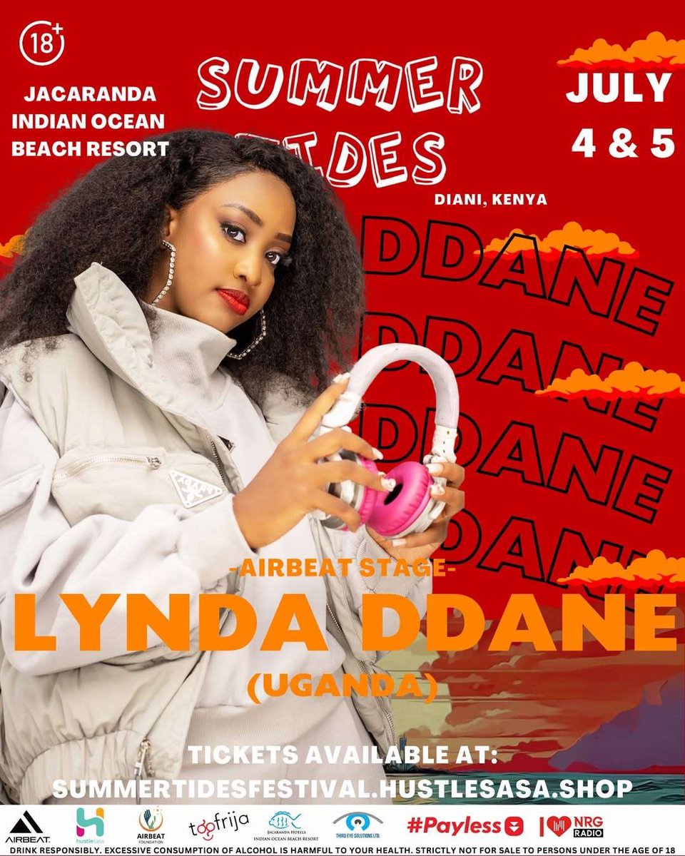 It’s official Kenya 🇰🇪 !

Baby girl shall be bringing some Happiness 😃 over to the SummerTides festival 🏖️ 💃🏽 

We link 🪩 and we dance 💃🏽

#TwendeDiani
#Summertidesfest 
#AirbeatKe
#Beachparty