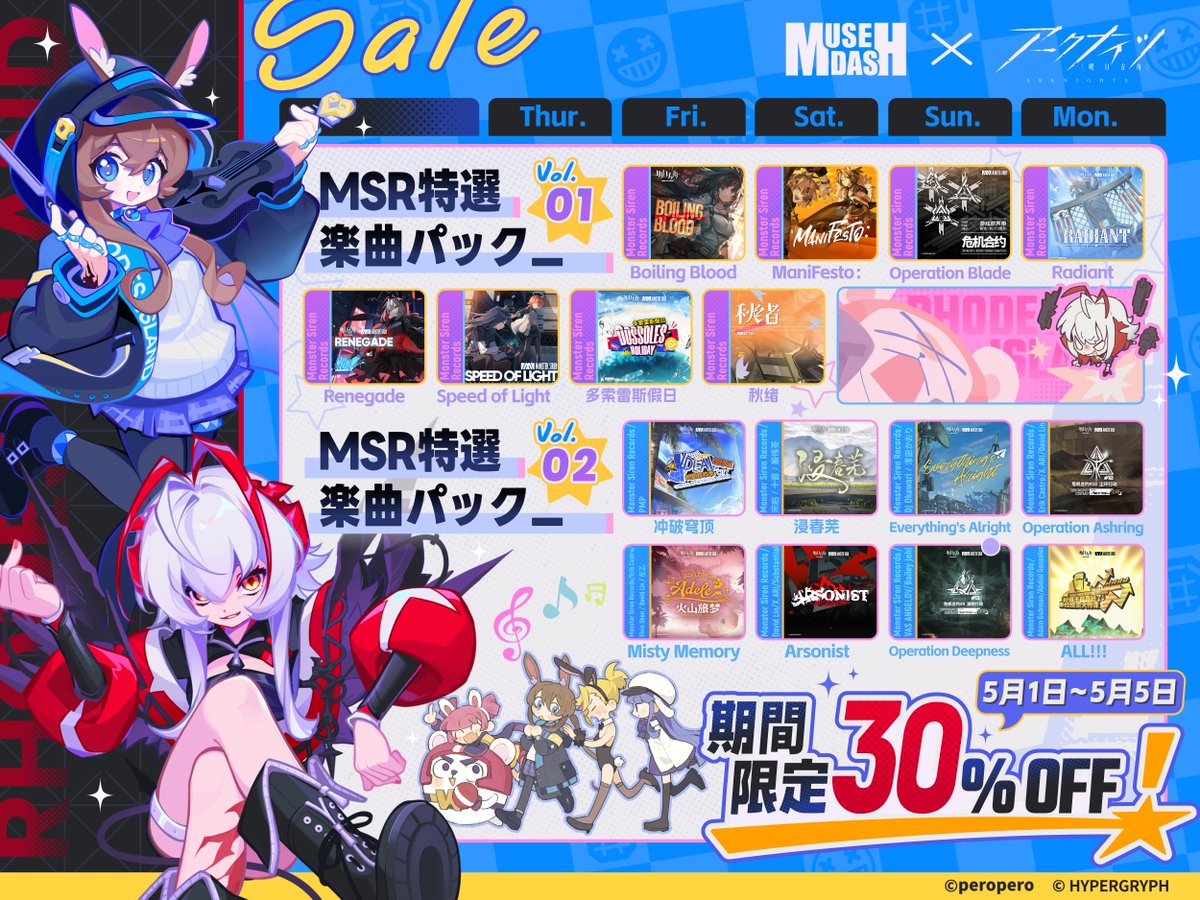 ゴールデンウイーク・ウィッシュリスト一掃計画 <<< 5 月 1 日～5 月 5