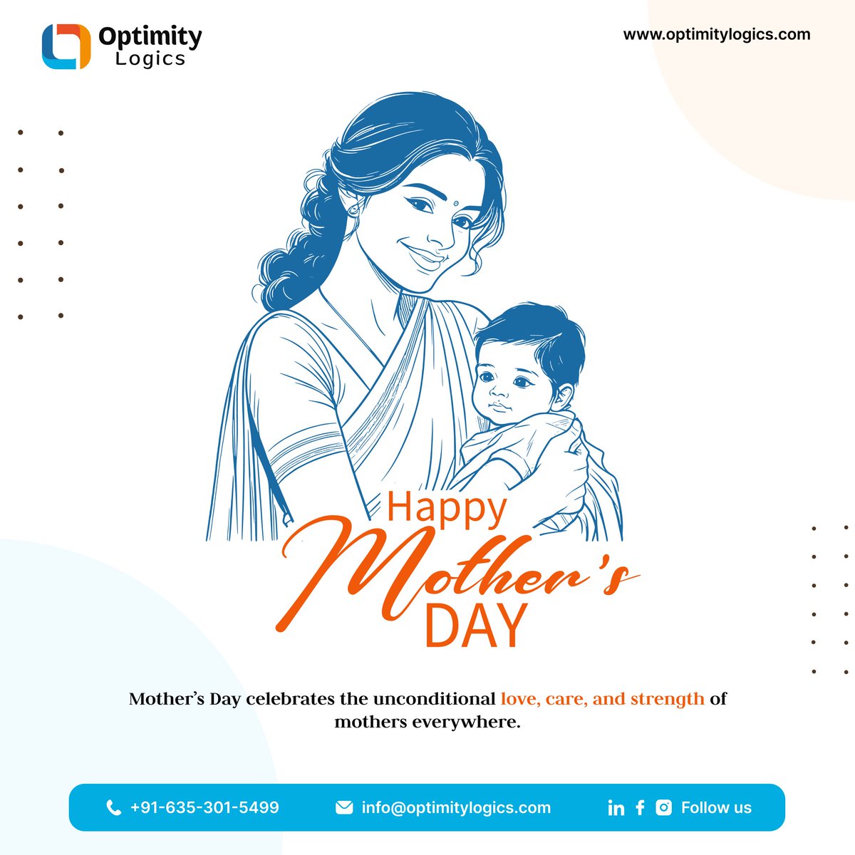 optimitylogics's tweet photo. Happy #MothersDay to the original engineers of love, support & strength. At Optimity Logics, we celebrate the moms who inspire innovation and resilience in every line of code and every decision we make.
#TechMoms #OptimityLogics #WomenWhoInspire https://t.co/rGFgUgo2zK