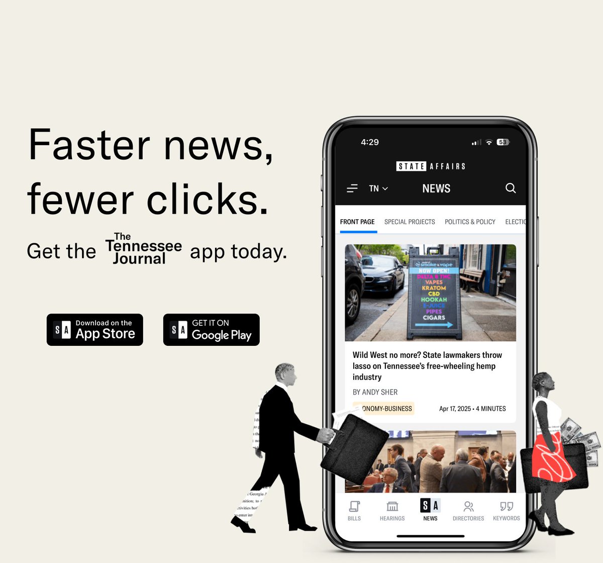 StateAffairsTN's tweet image. Get the scoop first! Download the State Affairs app for faster access to breaking 𝘛𝘦𝘯𝘯𝘦𝘴𝘴𝘦𝘦 𝘑𝘰𝘶𝘳𝘯𝘢𝘭 news!
📱iOS: apps.apple.com/us/app/state-a…
📱Android: play.google.com/store/apps/det…