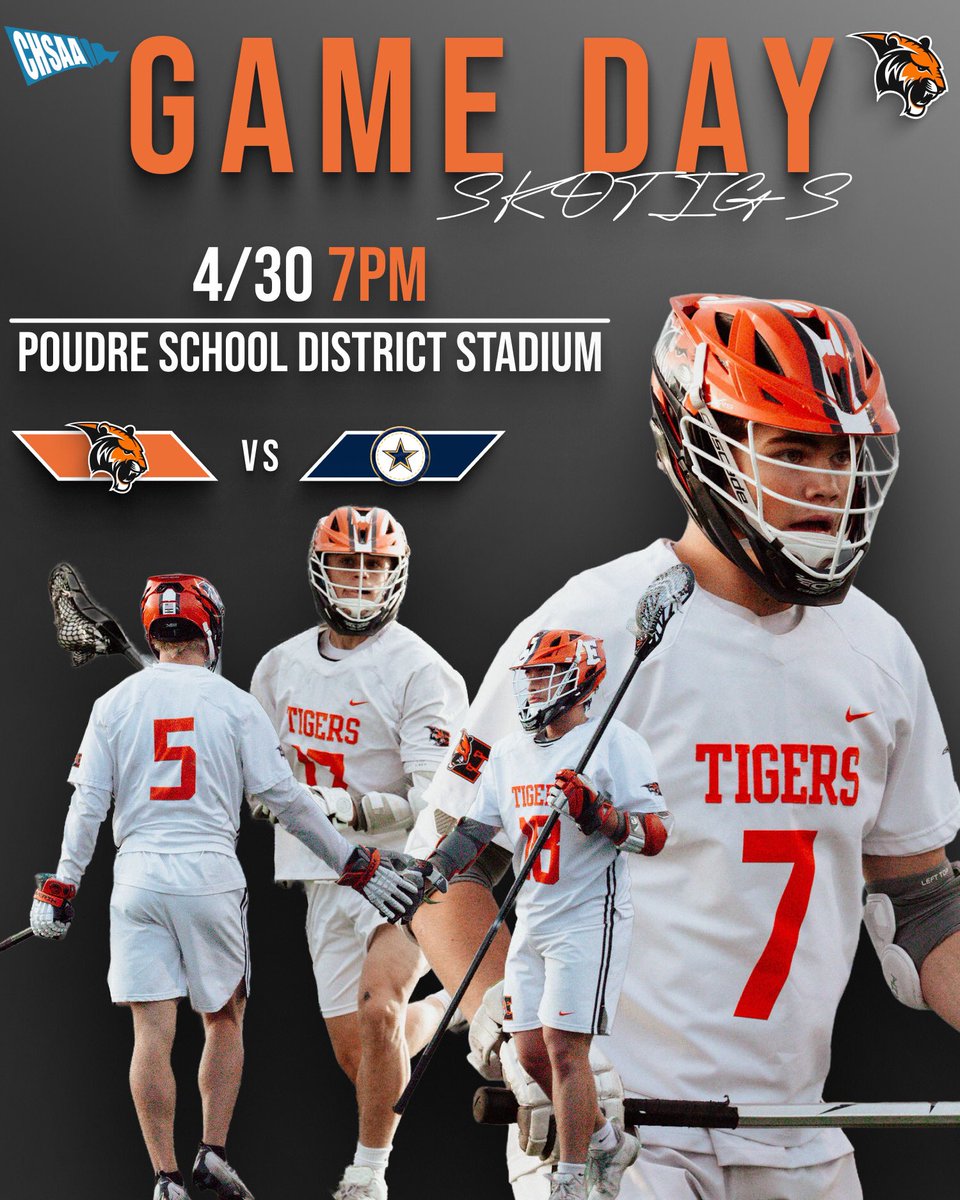It’s Game Day! We are away vs Poudre this evening. JV starts @ 5PM &amp; Varsity @ 7PM.
#SKOTIGS 

<a href="/ErieHSAthletics/">Erie HS Athletics</a> <a href="/goSVVSD/">Chase McBride</a> <a href="/BoCoPreps/">BoCoPreps</a>
