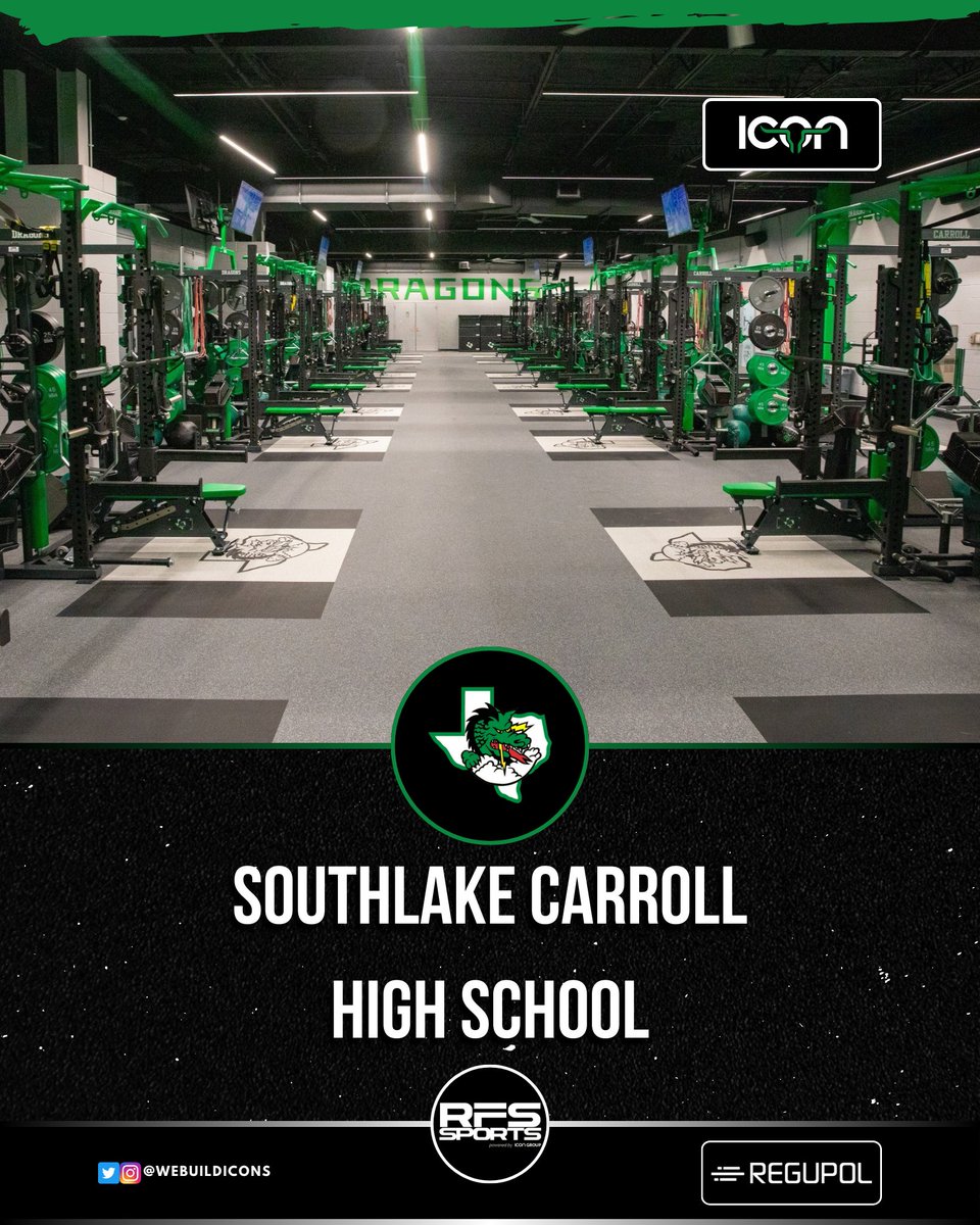 RFS Sports (@rfs_sports) on Twitter photo The 8x state champion Southlake Carroll Dragons just raised the bar with their upgraded 6,030 SF <a href="/RegupolAmerica/">Regupol America</a> #AktivProRoll weight room ๐ช๐ฅ
Looking for sports flooring installation? Find your local sales rep for more info: team-icon.com/#find-a-sales-โฆ
#WeBuildICONs #IconicRooms The 8x state champion Southlake Carroll Dragons just raised the bar with their upgraded 6,030 SF <a href="/RegupolAmerica/">Regupol America</a> #AktivProRoll weight room ๐ช๐ฅ
Looking for sports flooring installation? Find your local sales rep for more info: team-icon.com/#find-a-sales-โฆ
#WeBuildICONs #IconicRooms