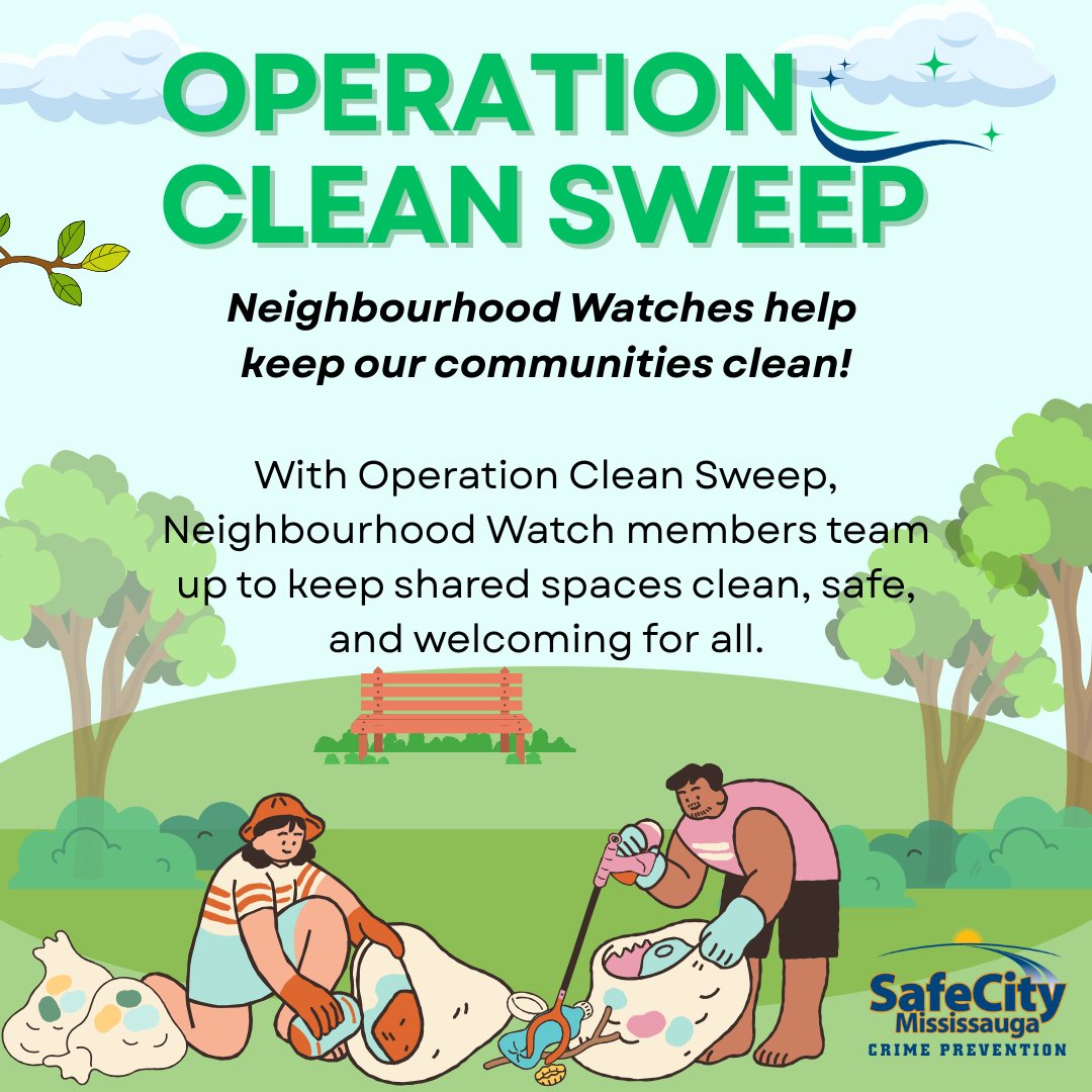 Neighbourhood pride starts with a clean community! 🏡✨ Local Watch members are helping keep our streets and local parks clean and safe for everyone. 🌳🧹 #CommunityOwnership #OperationCleanSweep #ThankYou #Mississauga #NationalVolunteerWeek
