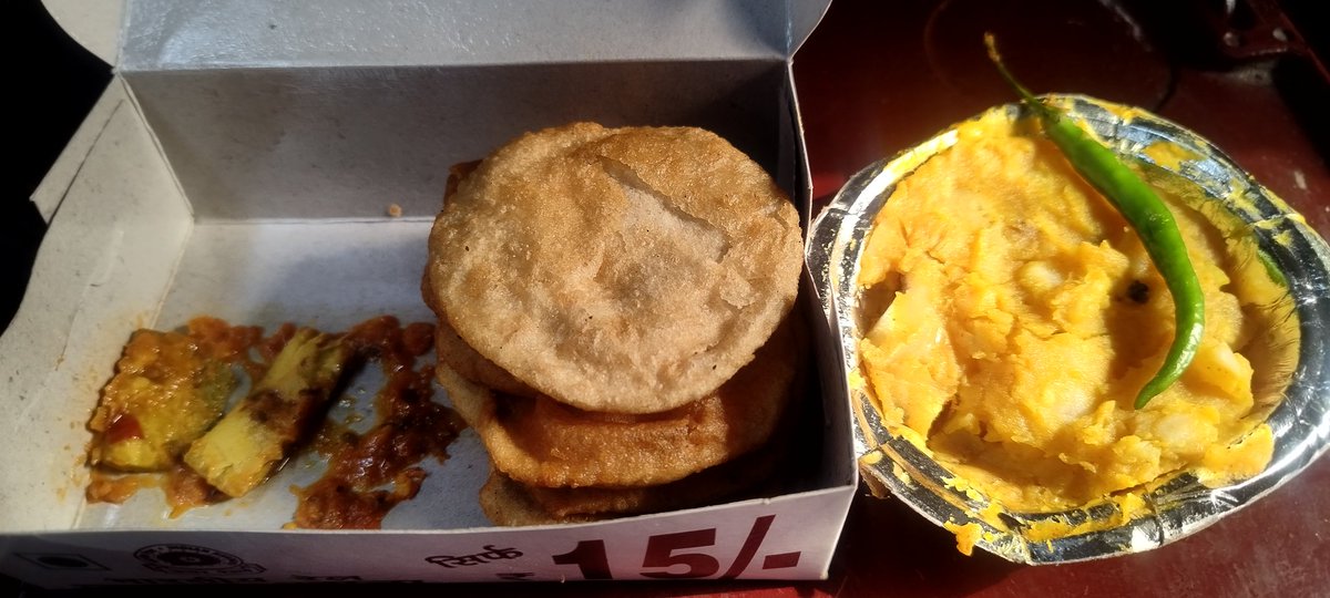 If u have travelled by train recently, a meal for just Rs 15/- nowhere we would get...Looking   at its  low prices, don't be judgemental on its quality especially when compared with the choices available in railway stations, always in limited stock though😊😅😂😋
#IndianRailways