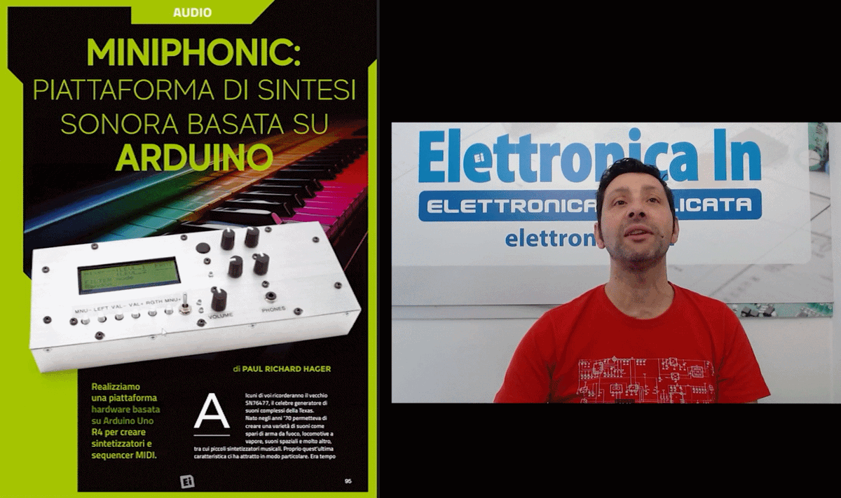 futuranet_it's tweet photo. Scopri il MiniPhonic, il sintetizzatore DIY basato su Arduino Uno R4!
Scarica codice e gerber da Elettronica In 283!
👉 https://t.co/iKsqb1P3Hs
#elettronica #elettronicain #maker #futuranet #arduino #sintetizzatore #MIDI #opensource #DIYmusic #synthesizer #arduinoR4 #audiotech https://t.co/TIqklHyw0M