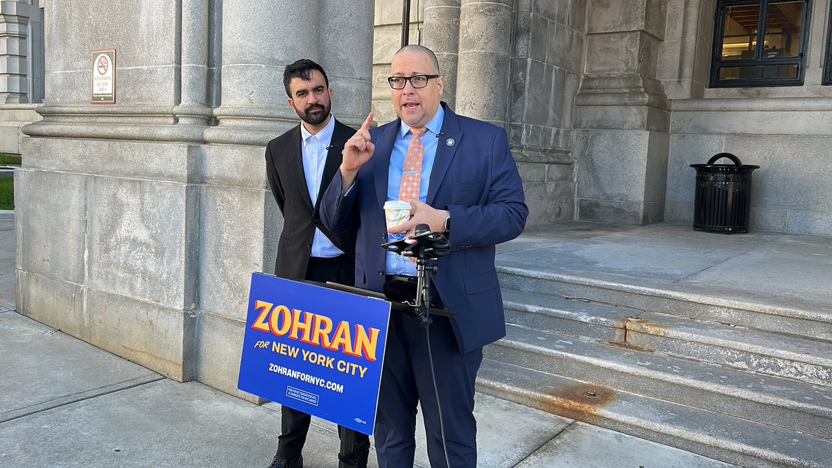 JonCampbellNY's tweet image. Bronx Sen. Gustavo Rivera endorses Assemblymember Zohran Mamdani for NYC mayor.