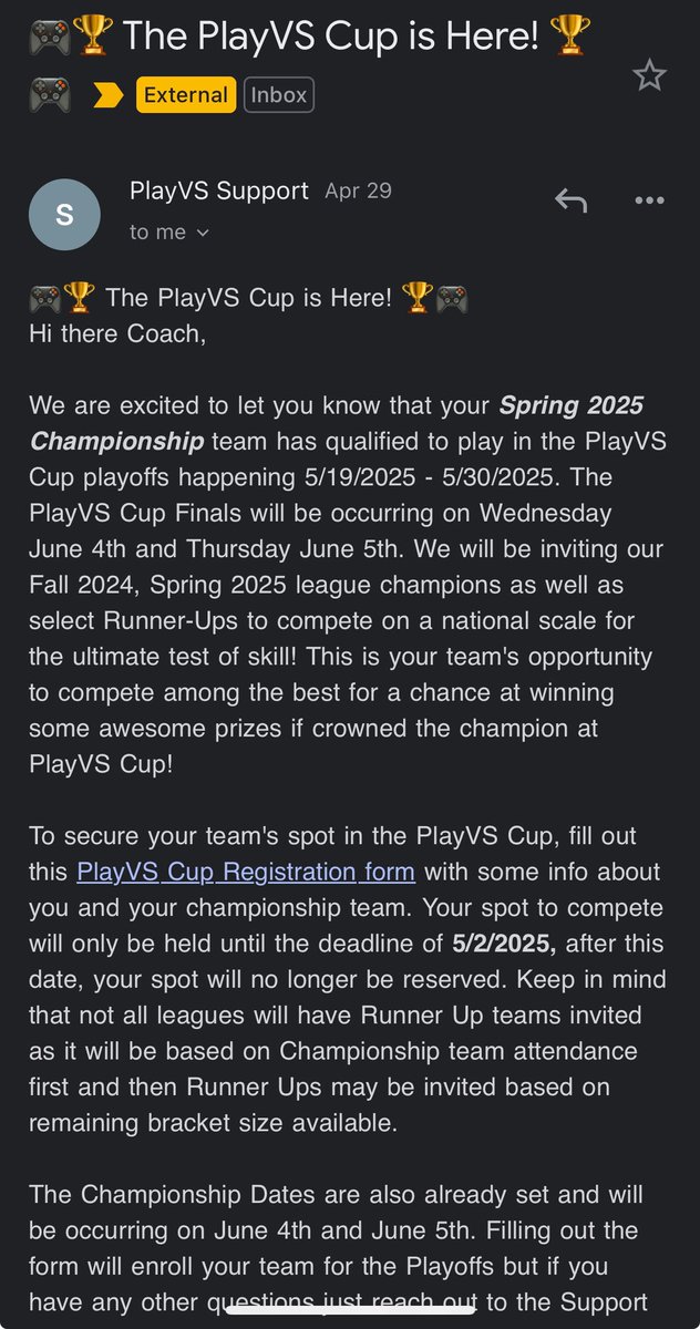We are so excited to compete in the PlayVs cup this year for Super Smash Bros! Our guys have worked super hard to get here!
<a href="/Alabasterk12/">Alabaster City Schools</a>