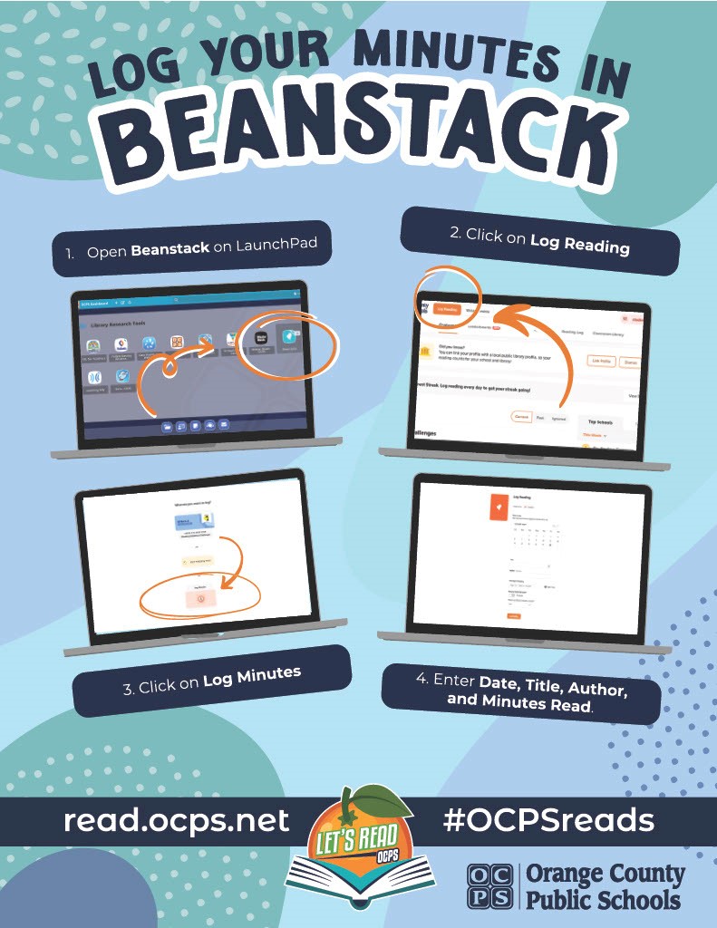 Today is the last day to log reading minutes in the Let's Read OCPS Reading Challenge! 🏁

Let's see how far past our district-wide goal of 20 million minutes we can go! Track any and all minutes read today through Beanstack! #ocps #OCPSreads <a href="/zoobeanreads/">Beanstack</a>