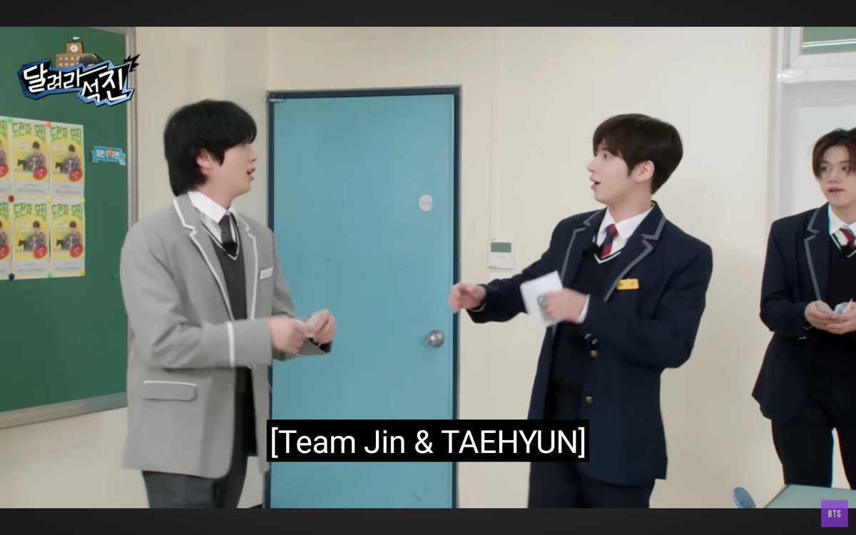 hobishamburgerr's tweet photo. Taehyun and jin was team hamburger and fries and jin got the chit on which fries was written hence proved hamburger (me) and fries (jin) is real. #Hamjin real https://t.co/GVwFOgvmK2