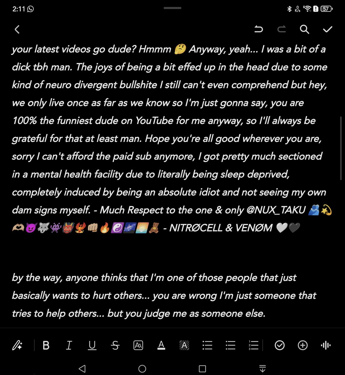 NorthstarDubZ's tweet photo. VENØM. SHALL. JUDGE. Ù. S.S. SCÙM. 👹👾🐦‍🔥
https://t.co/bmhNptQqme
@RAIIZEUK - Yes. This is Also RAIIZEUK. Go ahead and mute this account too, you all seem to love it lmao 🤣 https://t.co/nke7oOLac0