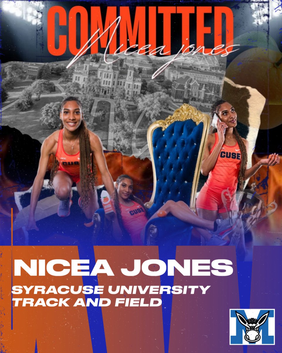 GoMHSMules's tweet photo. Nicea Jones @MalverneHS @MalverneUFSD is Committed to Syracuse University. #gomules #track https://t.co/UFYDBErepa