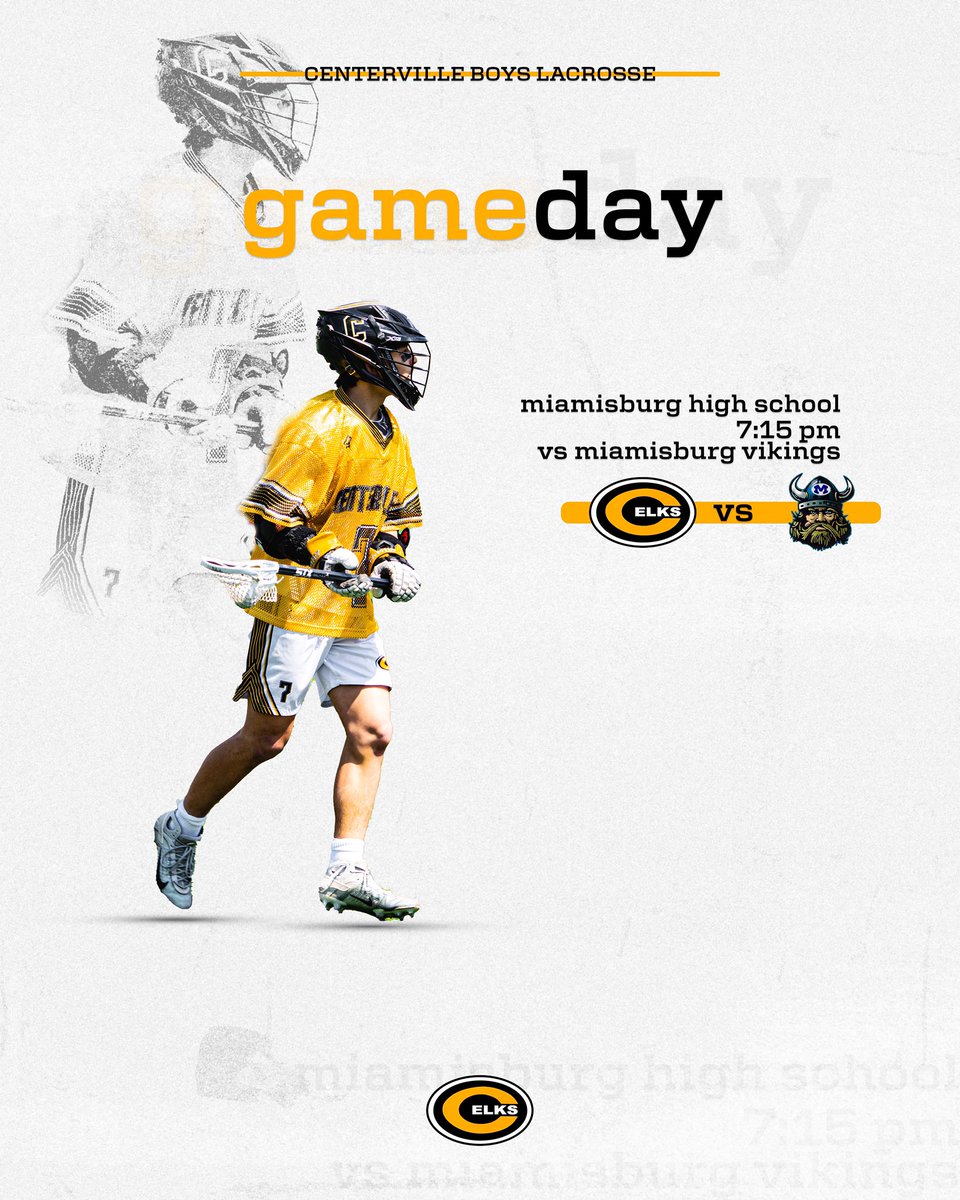 CHS Lacrosse (@chselkslacrosse) on Twitter photo 💥Game day💥 🥍Let’s Go!!!🥍
🆚 Miamisburg Vikings
⏰ 5:30PM JV, 7:15PM Varsity
🏟️ Miamisburg High School
##elkslacrosse #FAMILY #EPND
<a href="/chselksad/">Centerville Athletics</a> 💥Game day💥 🥍Let’s Go!!!🥍
🆚 Miamisburg Vikings
⏰ 5:30PM JV, 7:15PM Varsity
🏟️ Miamisburg High School
##elkslacrosse #FAMILY #EPND
<a href="/chselksad/">Centerville Athletics</a>