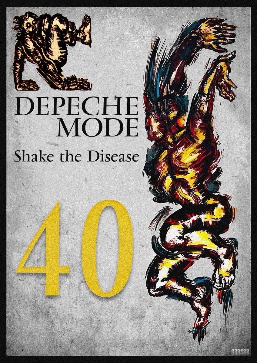 Thought I'd get my crayons back out to celebrate the 40th birthday of one of my most favourite songs of all-time... 🖍️

#ShakeTheDisease #DepecheMode #80s #1980s #SynthPop #Electronic #Nostalgia #Music #Artwork #Art #FanArt #Birthday #HappyBirthday #Celebration #BlackCelebration