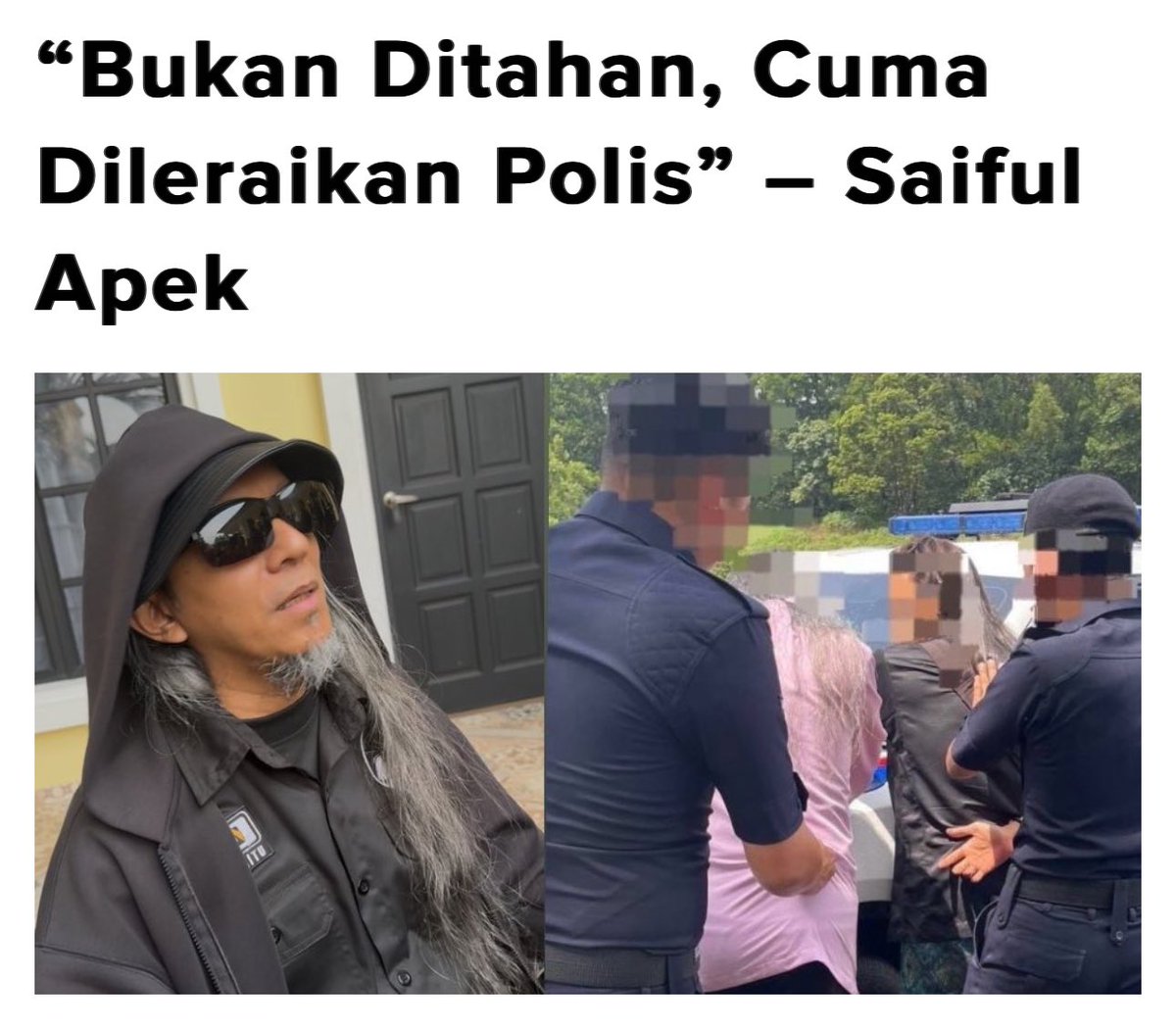 xtramy_'s tweet photo. Menurut Saiful Apek, foto tular itu dirakam ketika pihak polis sedang meleraikan satu pertelingkahan antara dirinya dan seorang individu yang tidak dikenali.

ARTIKEL: https://t.co/w2shidSnws

#xtramy #xtratonton #saifulapek https://t.co/TMMV3ETy0y