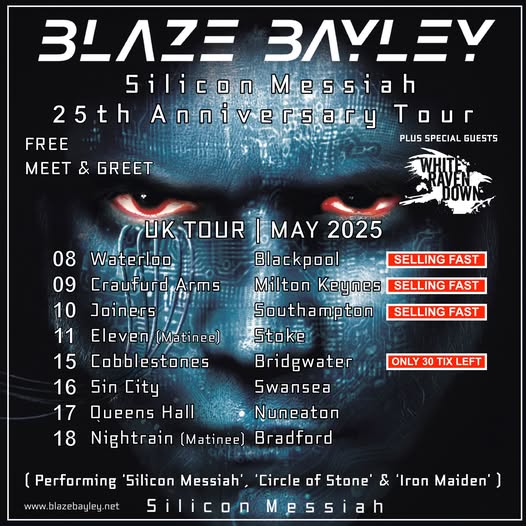 🔥<a href="/realblazebayley/">blazebayleyofficial</a> is <a href="/joinerslive/">The Joiners</a>  #Southampton as part of the UK leg of his tour on Sat 10th May.

That's a week today!
Still some tickets left.
Who's coming?

🎟️seetickets.com/promoter/mm/20…

📸from earlier in the tour, courtesy of BB FB page