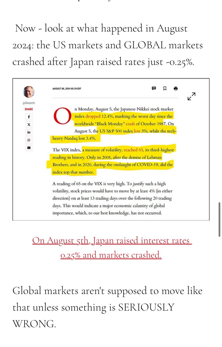 GregIsKitty's tweet photo. $GME GameStop Japan 🇯🇵 will make a decision on interest rates TONIGHT.  

FRIENDLY REMINDER THAT:

1. @TheRoaringKitty likely discovered bullet swaps 🔥🔥🔥

2. Hedge funds borrowed debt from countries with low interest rates (Japan)

3. They used borrowed debt to open up short positions 🩳

4. They got greedy & naked shorted again @DOGE $DJT $TSLA @DOGE_SEC 

5. Strategy works until 1 of 2 things happen: a) The STONK they shorted (@gamestop) goes up or b) Japan raises interest rates

6. There is a MASSIVE Yen carry trade hidden in derivative swaps

7. Japan could be forced to raise interest rates tonight ⏳

8. Last time 🇯🇵 did this (August 5th), global markets were impacted by the carry trade 🌍📉

9. We will discover a whole new memeing to the live stream photo from Keith Gill aka DEEP F*CKING VALUE:

10. Green Wild Fire spark from Game of Thrones on the left 🔥

11. Japan Ministry of Finance on the right huddled over a CAT 🙀

12. Domino being flicked in the bottom right 🧨

13. It's a ticking time bomb 💣 ; Japan will raise rates…

14. @TheRoaringKitty will reveal how the whole market is exposed by a derivatives time bomb 💥

15. Citadel has $2 TRILLION in gross derivative contracts. TRILLION!!!! 

16. Can you believe that shit!?! @TheRoaringKitty 

174. Cheers @ryancohen & @greg16676935420!!!🍻🍻🍻

Moass is tomorrow. Always is!