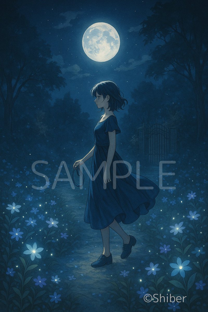 spak_jupiter's tweet photo. A girl walks alone under the full moon, surrounded by glowing flowers and silence.
The first piece of the “Nocturne Garden” series — a poetic night under the stars.
🌙 Now on OpenSea
🔗 https://t.co/cdLVWxFrUr
#NocturneGarden #AIart #NFTart #Shiber #OpenSea #PolygonNFT https://t.co/XF3AGx8VhM
