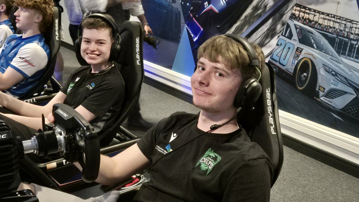 CAVCEsports's tweet photo. Our learners having a blast and some F1 history @WilliamsEsports.

Good luck to all racers on the final race. https://t.co/x4HiiZtdyd