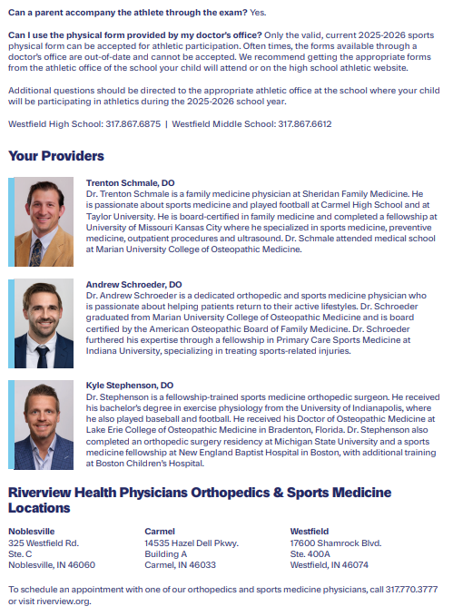 rocksathletics's tweet photo. Westfield Washington Schools Sports Physicals ☘️ https://t.co/fwfI2uZw4O