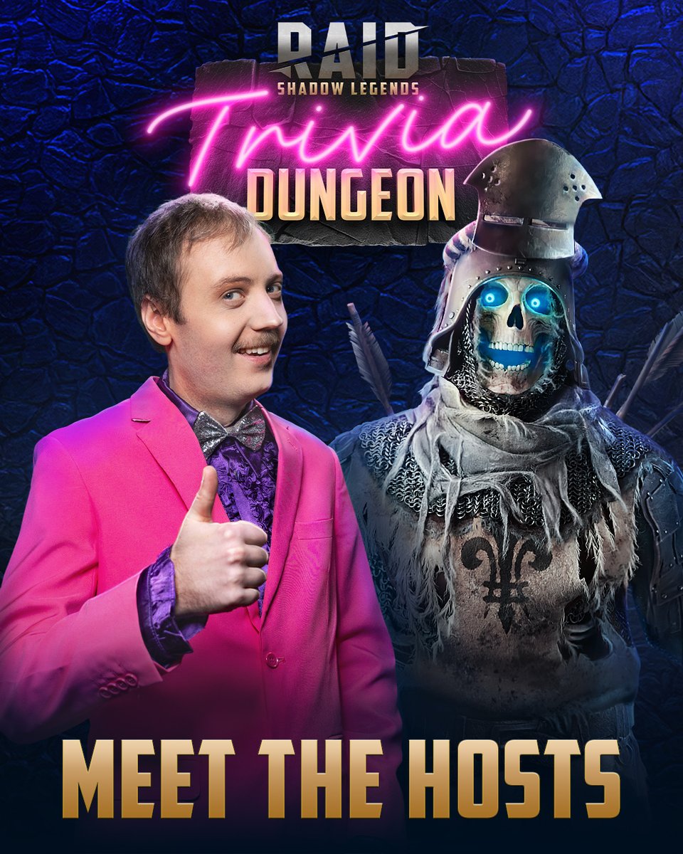 RaidRPG's tweet photo. 🤵♂️You know who plans to raid the Trivia Dungeon, and now it is time to learn the Dungeon Master behind it all. Meet Sam - the gracious host who will test our Content Creators and guide them on their quest!
#RAID #RAIDShadowLegends #CommunityWeeks #Community #CommunityShow #TriviaDungeon #ContentCreators #show
