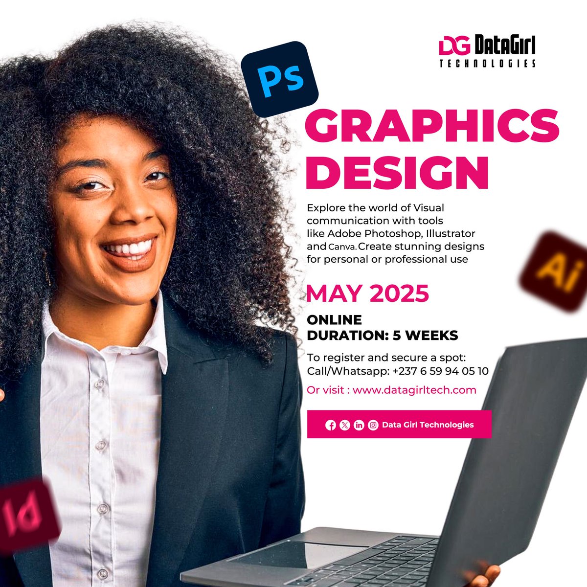 "A brand is no longer what we tell the consumer it is - it is what consumers tell each other it is." Scott Cook

Register via: datagirltech.com

WhatsApp: +237 659 94 05 10

 #SheLeadsTech #Cameroon #women #datagirtech #WomenInSTEM #DigitalDreams #DigitalTransformation