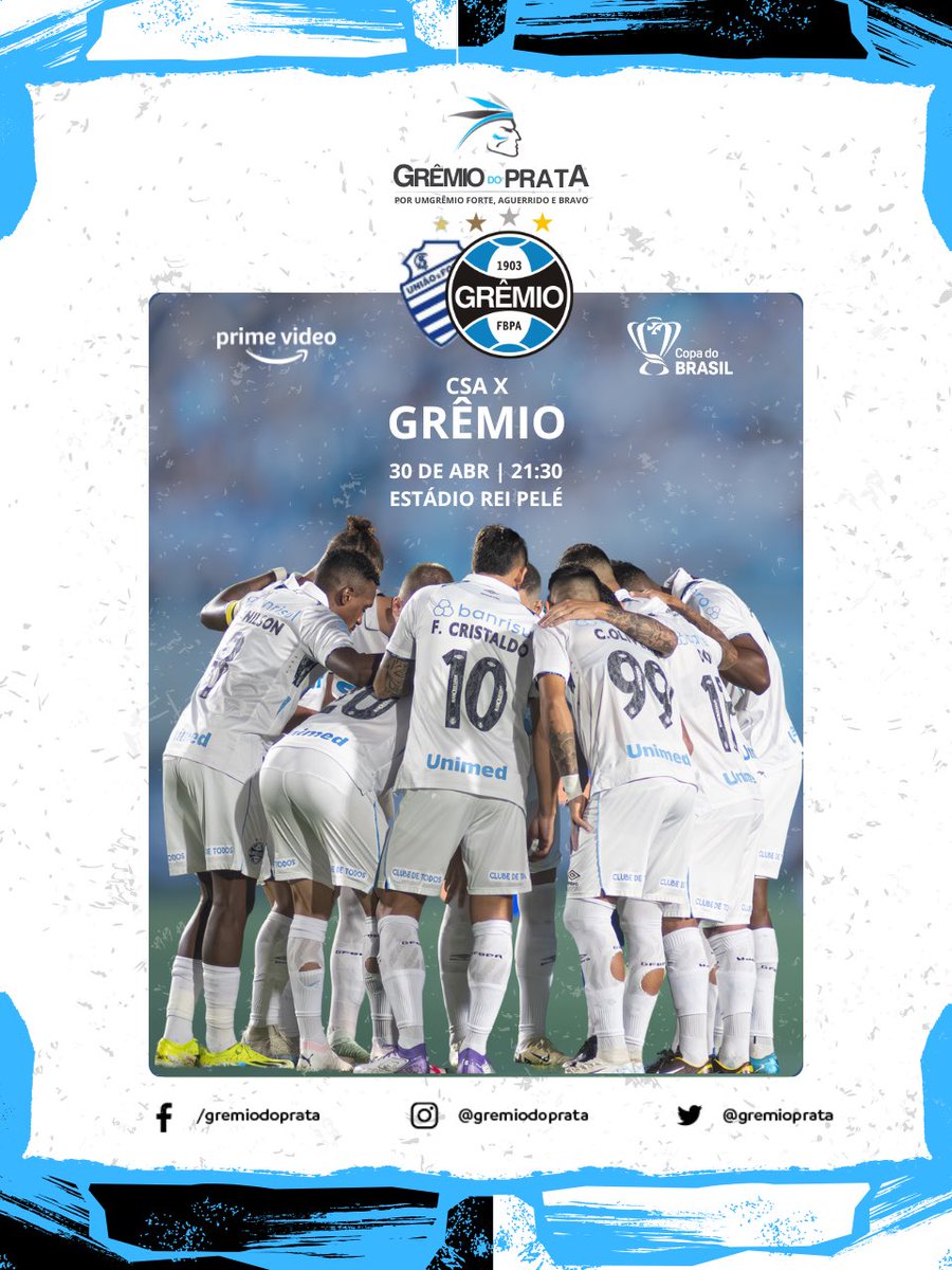 gremioprata's tweet photo. HOJE É DIA E GRÊMIO! 🇪🇪

O tricolor entra em campo pela #CopadoBrasil2025 em busca do Hexa! 

#Grêmio #GrêmiodoPrata #DiadeGrêmio #CSAxGRE https://t.co/njndUqgCnr