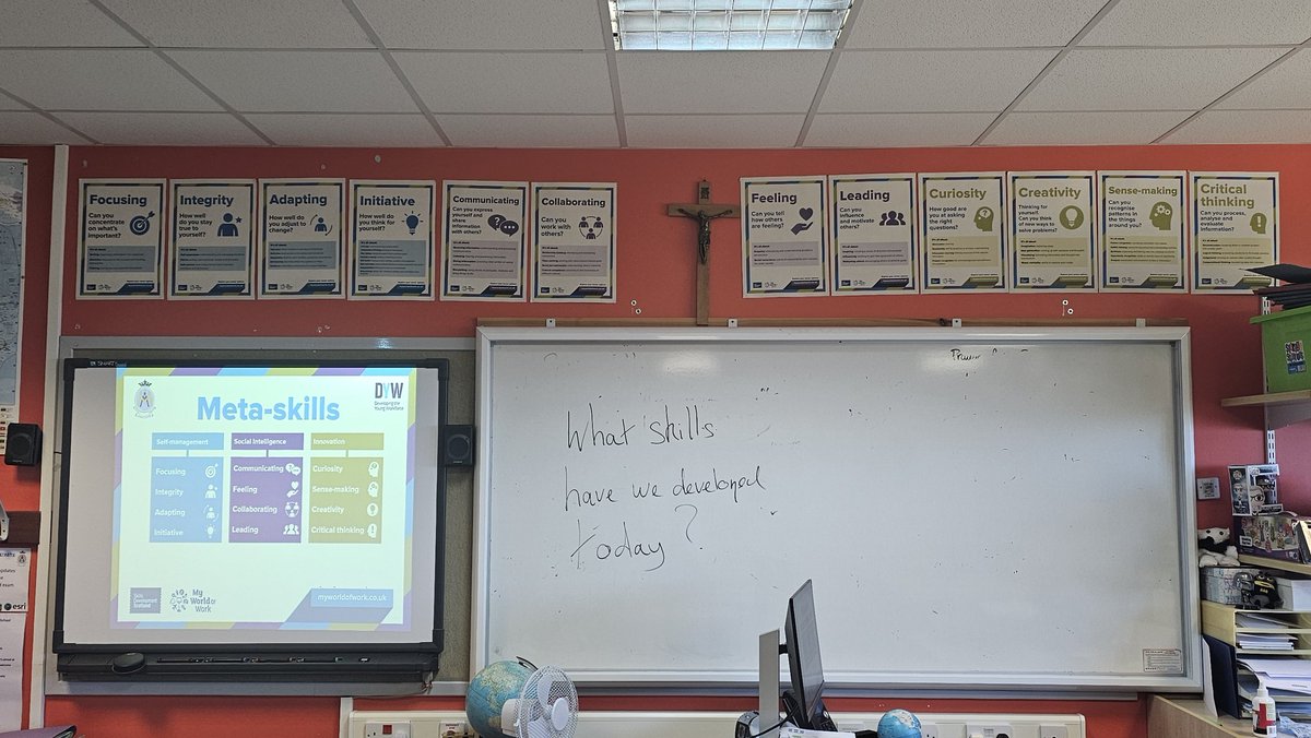 Our new display to help pupils identify skills being developed in class.