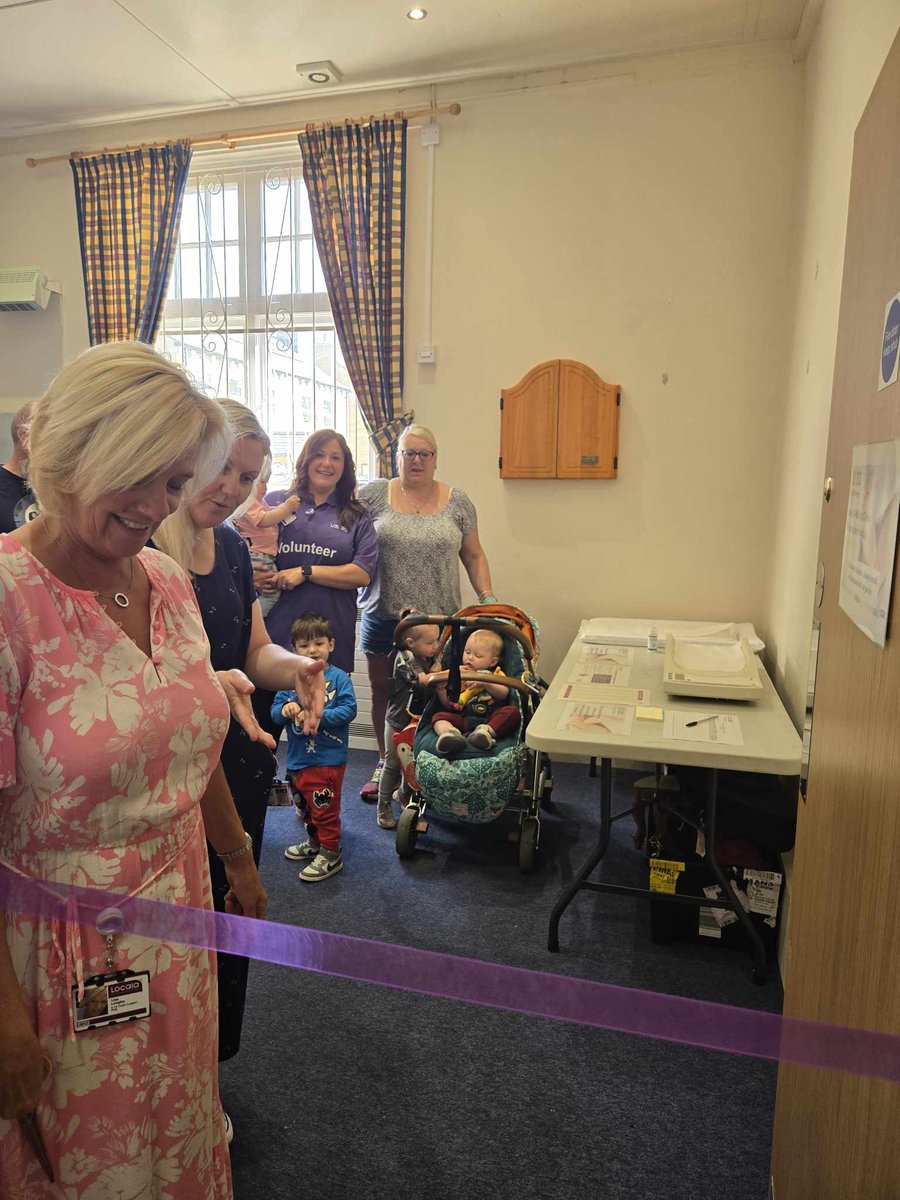 Fabulous morning opening of our new Baby Weighing sessions. After cutting the purple ribbon there was cake, tea and plenty of play and conversions.
We look forward to seeing you there 9.30am until 11am for your baby weighing then your welcome to join us in the hall for stay play