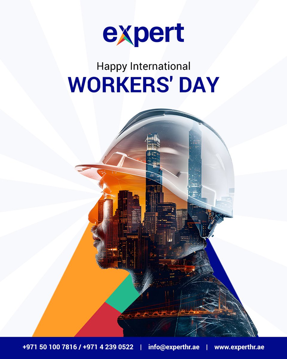 experthr_ae's tweet image. Every achievement begins with someone’s effort.
Behind every milestone, there&apos;s a worker&apos;s dedication.
Here’s to the people who power progress — every single day.

Happy International Workers’ Day from all of us at Expert.
#InternationalWorkersDay #LabourDay2025 #ExpertHR #Expert