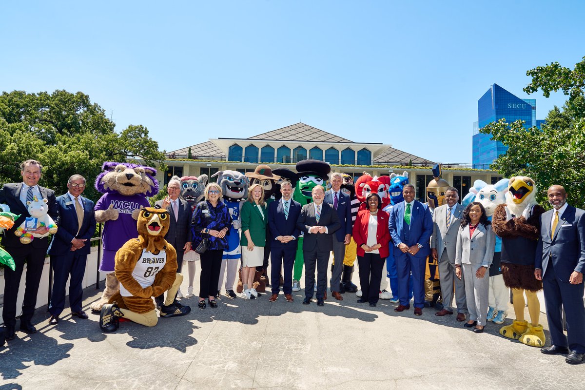 The UNC System family gathered yesterday to celebrate UNC System Day at the NC Legislature. Faculty, chancellors, students, and mascots showcased the signature programs, innovative research, and world-class opportunities offered at NC's public institutions. #UNCDay #NCHigherEd