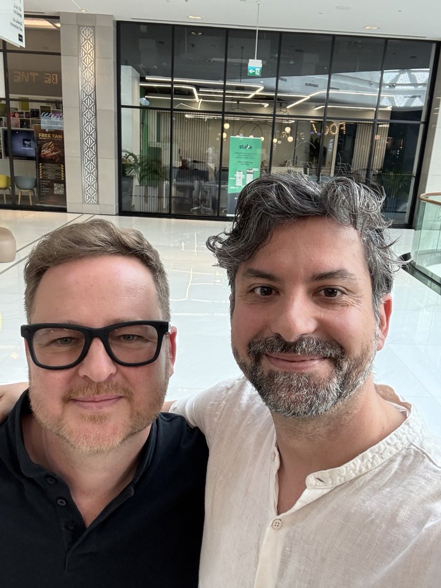Bumped into Max Heinzle, CEO at <a href="/tradeon21x/">21X - European DLT Exchange</a> at #Token2049. 

Good to see you again!

We recently announced a partnership with 21X, so it was great to toast it IRL 🥂