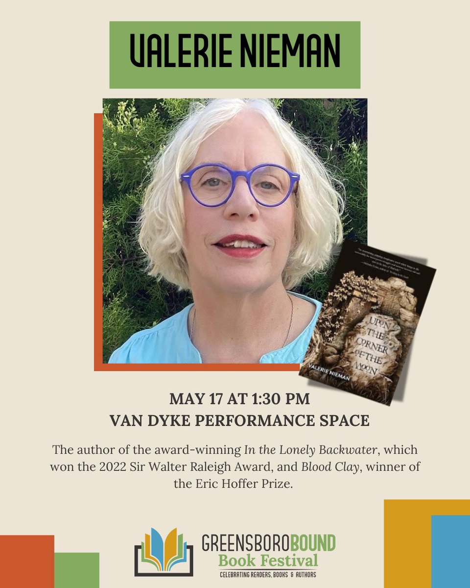 Join us in welcoming Valerie Nieman to the 2025 Greensboro Bound Book Festival!
Valerie's debut historical novel, "Upon the Corner of the Moon," is the story of the young Macbeths, destined to unite Scotland in the tumultuous 11th century. 
#greensborobound #bookfestival