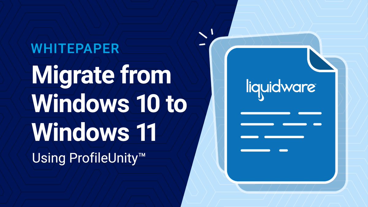 Liquidware's tweet image. Migrations are inevitable—downtime doesn’t have to be. 
Explore how #ProfileUnity supports seamless transitions to #Windows11 while preparing your org for future upgrades. Read more: bit.ly/4eZlPK6 

#ITStrategy #DigitalWorkspaces #ProfileManagement #WindowsMigration…