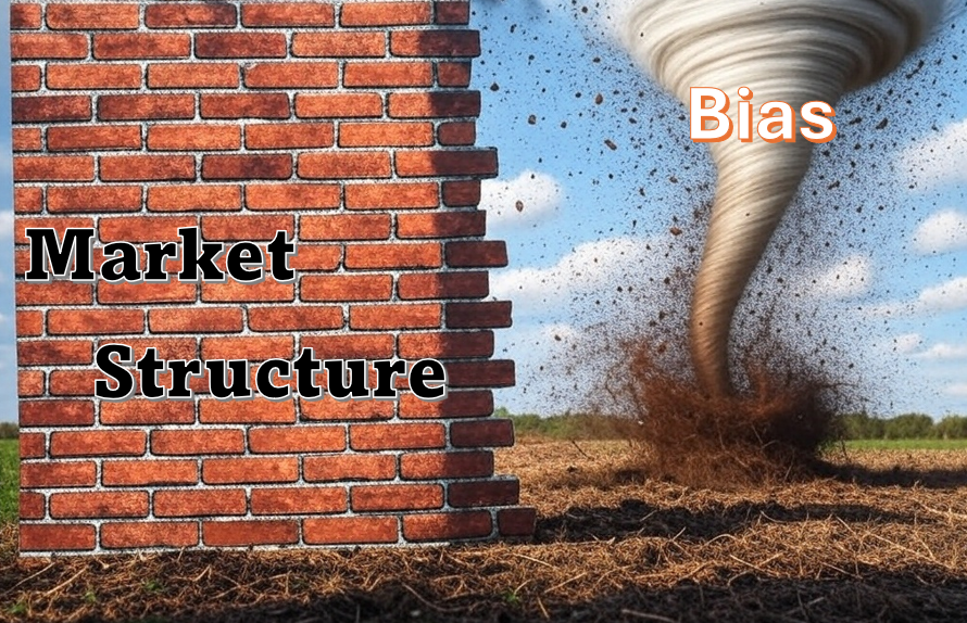 astronomer_zero's tweet photo. $BTC

Why I prefer directional bias over market structure

Small rant coming up as the discussion of 'where price will go' and whether that depends on market structure or some mysterious force (directional bias) is very common so I just like to give my opinion on this ever-popular matter.

So before going deep, I don't mind using market structure, and if it goes along with your established bias (where you think the market goes next), it's useful.

But if you don't have an idea or only use your 'intuition' to establish a bias, the problem with 'market structure' trading becomes apparent which is that you either have to use your intuition and intuition only to go against your idea of market structure, in other words, your bias fully depends on whether we make a lower high (for example here) or higher high, which is arbitrary (how will you predict this?). Just look at the situation now, we are approach a high (of 100k on the weekly). 'Market structure' traders consider this a potential lower high. But anyone who remembers for example October 2023, where everyone thought the market 'broke down', knows how traitorous market structure is. And by the time you waited for a 'break above the high' the comfortable entries were long far gone.

Ranges break, failed auctions form, market structure shifts as soon as it becomes obvious, and even if it rejects say here, it may not have any follow through worth catching. So betting on a rejection only based on market structure is not trading, it's gambling, which is why market structure traders often have to resort to 'intuition' and you hear them say things like ' yeah its a lower high here, but I don't feel like shorting here'. 'Yes it just broke the high but I don't feel like longing here'.

Simple solution but it takes effort: learn to establish a bias.

That is the whole reason why I spend so much time on establishing a bias based on reading order flow, analyzing data, interpreting the market's proper logic (not some arbitrary high or low that has to reject because Our Lord has the will of the market structure), analyzing sentiment, not only locally here, but compared to each and every time in the past where we have come into large resistance.

Only thorough analysis allows you to establish directional bias in markets and that is what allows you upon every crossroads to decide whether you trade the range or trade the breakout and how, at the same time, allowing you to expect and confirm what you want to see to take a trade, instead of stubbornly expecting a 'trend' to continue. That's the very definition of 'turtle trading' which is not an easy way to profit.

Instead, directional bias solves the million dollar question each and every time, taking the gambling element out of trading. Market structure does not and leaves you stranded and frustrated, therefore with less conviction.