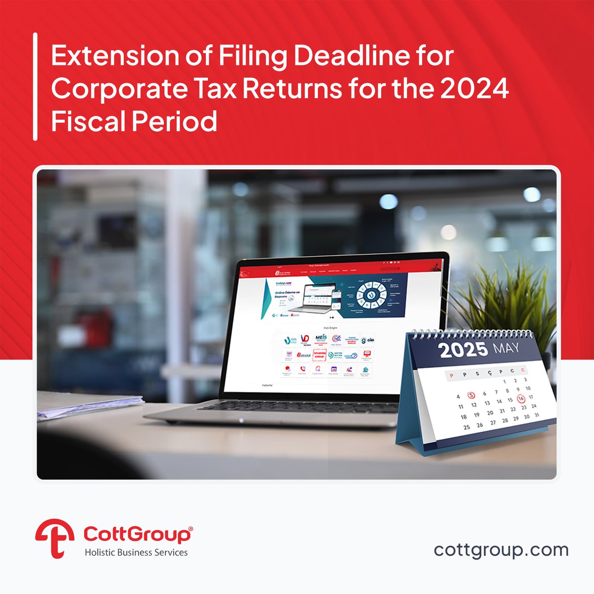 CottGroup's tweet image. Extension of Filing Deadline for Corporate Tax Returns for the 2024 Fiscal Period
Click for further details: bit.ly/4jVLYvC

#corporatetax #corporatetaxreturns #eledger #CottGroup