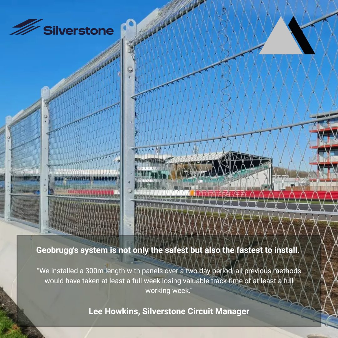 #VoiceoftheCircuit

<a href="/SilverstoneUK/">Silverstone</a> is one of many circuits that have adopted our solutions. Hear directly from the track on how they've enhanced safety with Geobrugg 🏎️