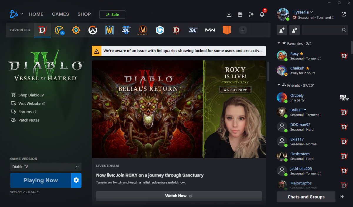 Fun first stream back! Thanks to everyone who stopped by! #diablo #DiabloIV