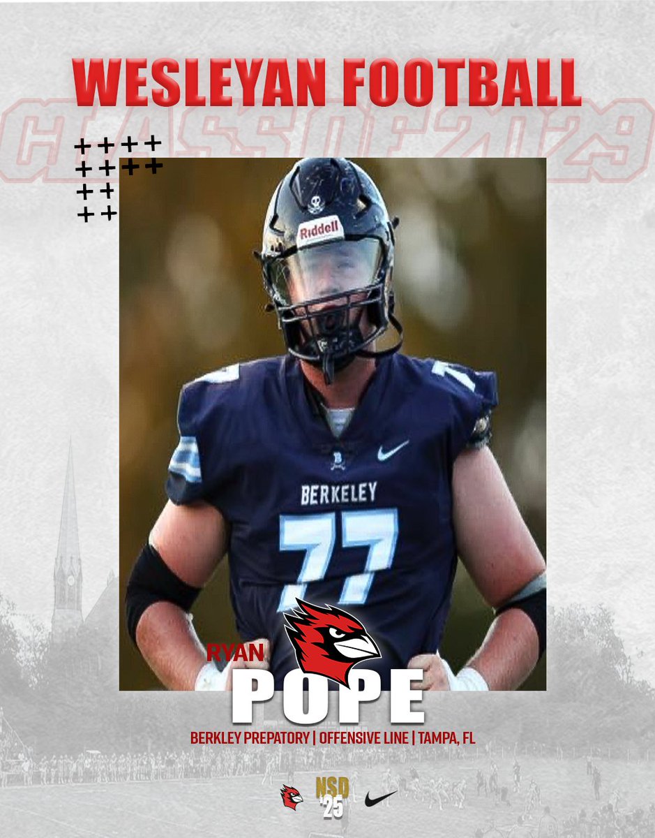 Wesleyan University Football (@wes_football) on Twitter photo ‼️WELCOME THE CLASS OF 2029‼️
Ryan Pope
Tampa, FL
X: x.com/RyanPope2025
Hudl: hudl.com/video/3/117483…
#RollCards ‼️WELCOME THE CLASS OF 2029‼️
Ryan Pope
Tampa, FL
X: x.com/RyanPope2025
Hudl: hudl.com/video/3/117483…
#RollCards