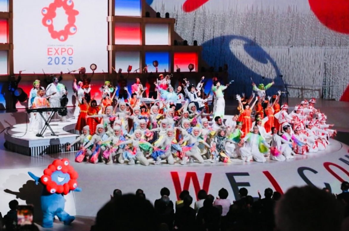 Nism2020's tweet photo. 2025日本国際博覧会 大阪・関西万博開会式にてNism Specialとして出演させていただきました！！このような世界規模の大きなイベントに参加できた事とても光栄に思います。NORI先生がN'ism初期の頃から仰っていた"万博に関わる"という夢が実現し、その夢に私たちN'ismが関われた事がとても幸せです。 https://t.co/2Upg3Ch90t