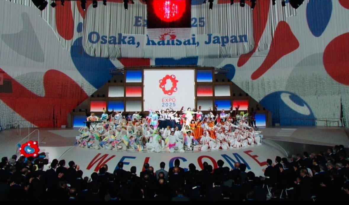 Nism2020's tweet photo. 2025日本国際博覧会 大阪・関西万博開会式にてNism Specialとして出演させていただきました！！このような世界規模の大きなイベントに参加できた事とても光栄に思います。NORI先生がN'ism初期の頃から仰っていた"万博に関わる"という夢が実現し、その夢に私たちN'ismが関われた事がとても幸せです。 https://t.co/2Upg3Ch90t